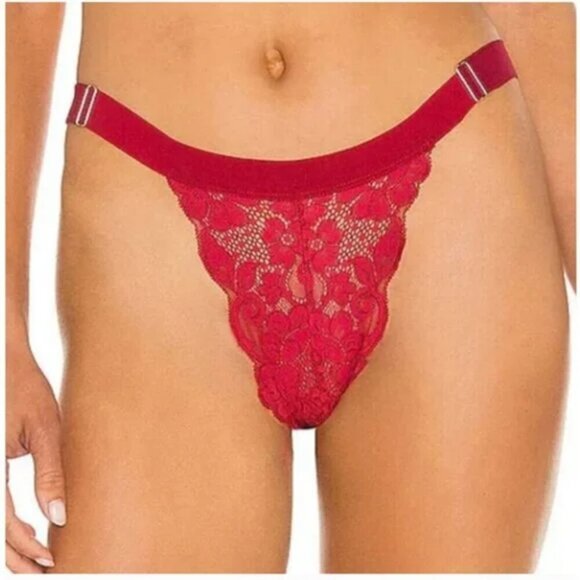 NWT $92 HAH 2-PC SET Got Ur Back Bra Bralette & Gettin Cheeky Panty Siren Red XS - Picture 8 of 11